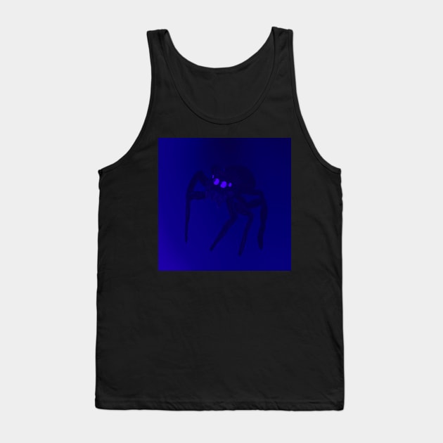 Jumping Spider Drawing V23 (Blue 1) Tank Top by IgorAndMore